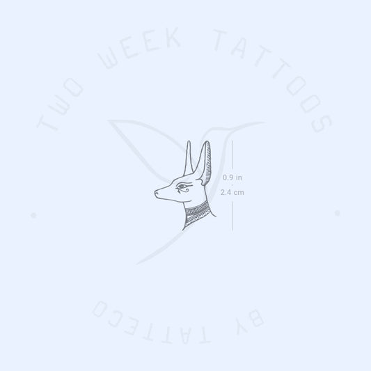 Tatuaje semipermanente de Anubis - Juego de 2