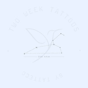 Leo Dots Constellation Semi-Permanent Tattoo - Set of 2