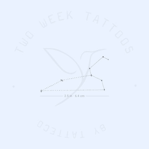 Leo Dots Constellation Semi-Permanent Tattoo - Set of 2