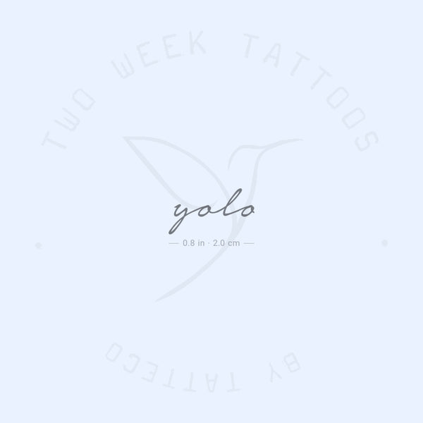 Yolo Semi-Permanent Tattoo - Set of 2