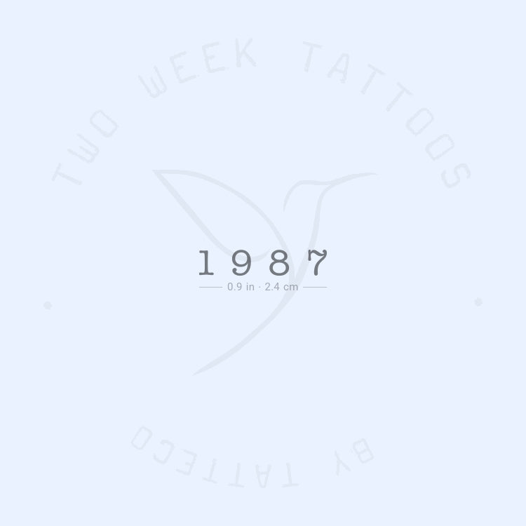 Tatuaje semipermanente de 1987 - Juego de 2