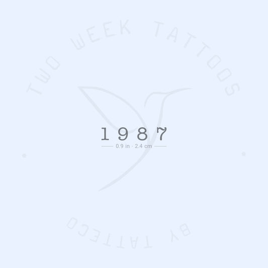 Tatuaje semipermanente de 1987 - Juego de 2