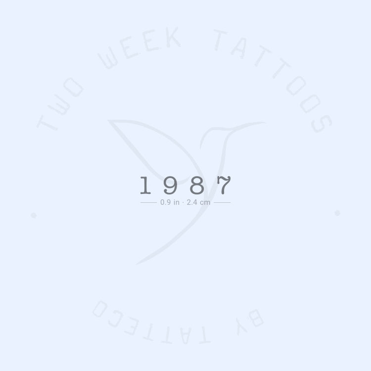 1987 Semi-Permanent Tattoo - Set of 2