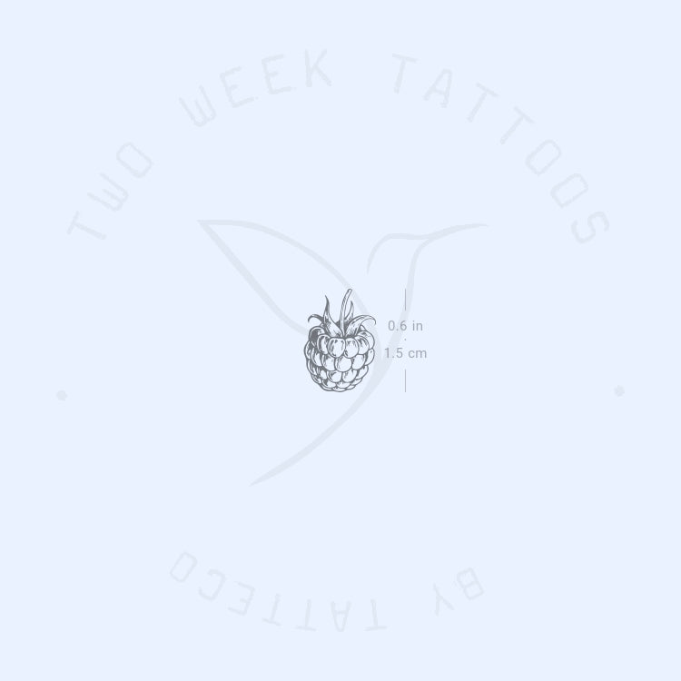 Rasperry Semi-Permanent Tattoo - Set of 2