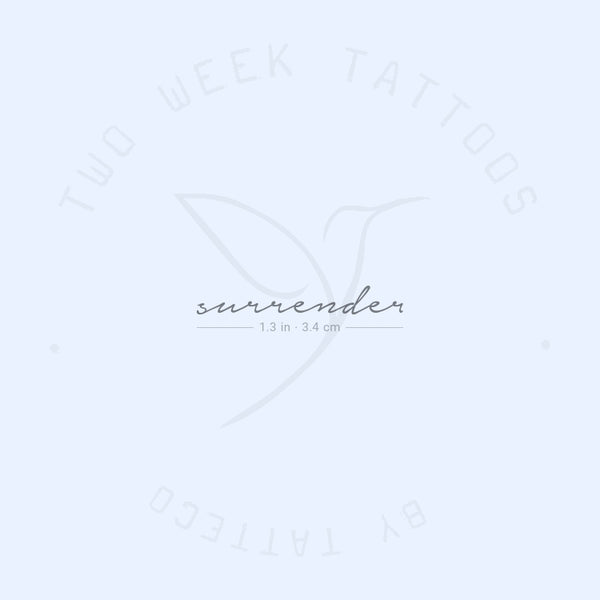 Surrender Semi-Permanent Tattoo - Set of 2