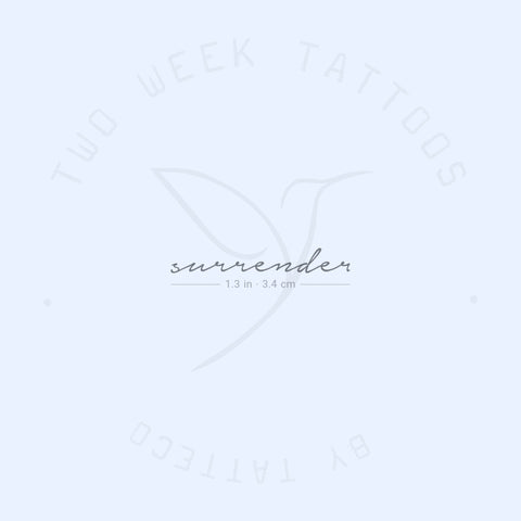 Surrender Semi-Permanent Tattoo - Set of 2
