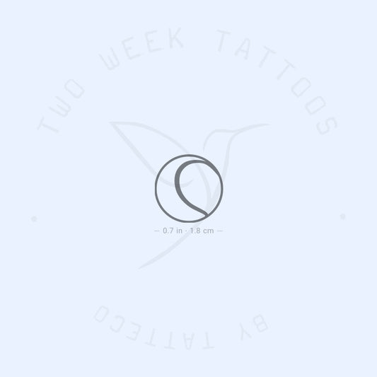 Tatuaje semipermanente de pelota de tenis (juego de 2)
