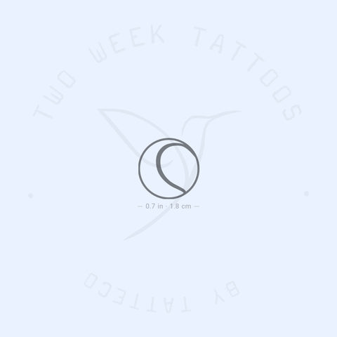 Tennis Ball Semi-Permanent Tattoo - Set of 2