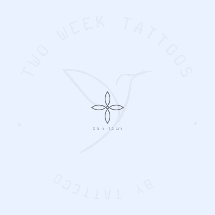 Quaternary Knot Semi-Permanent Tattoo - Set of 2