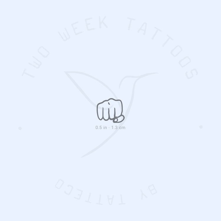 Knuckle Semi-Permanent Tattoo - Set of 2