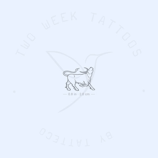 Tatuaje semipermanente de toro - Juego de 2