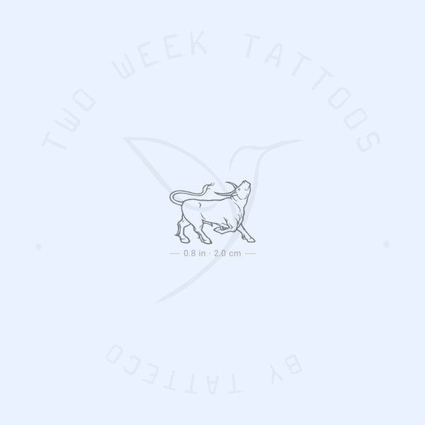 Bull Semi-Permanent Tattoo - Set of 2