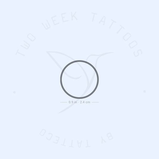 Circle Semi-Permanent Tattoo - Set of 2
