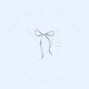 Ribbon Bow Semi-Permanent Tattoo - Set of 2
