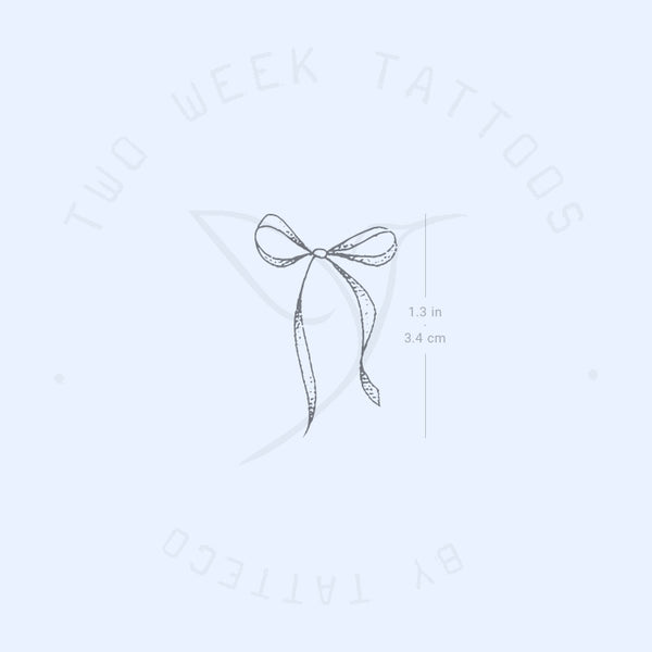 Ribbon Bow Semi-Permanent Tattoo - Set of 2