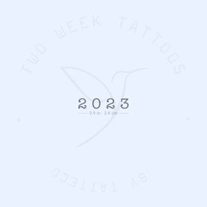 2023 Semi-Permanent Tattoo - Set of 2