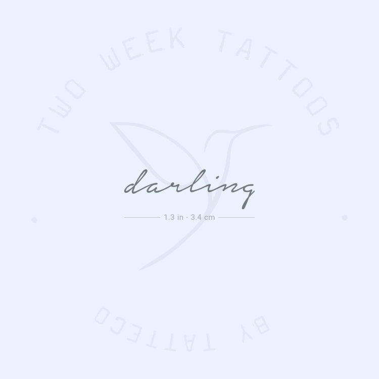 Darling Semi-Permanent Tattoo - Set of 2