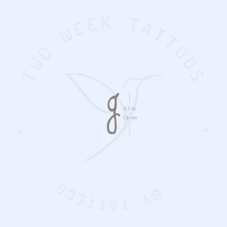 Selena Gomez G Semi-Permanent Tattoo - Set of 2