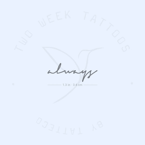 Always Semi-Permanent Tattoo - Set of 2