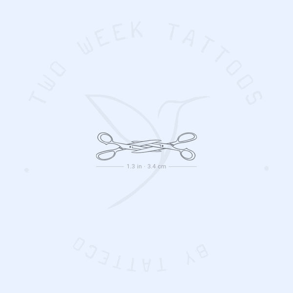 Scissoring Semi-Permanent Tattoo - Set of 2