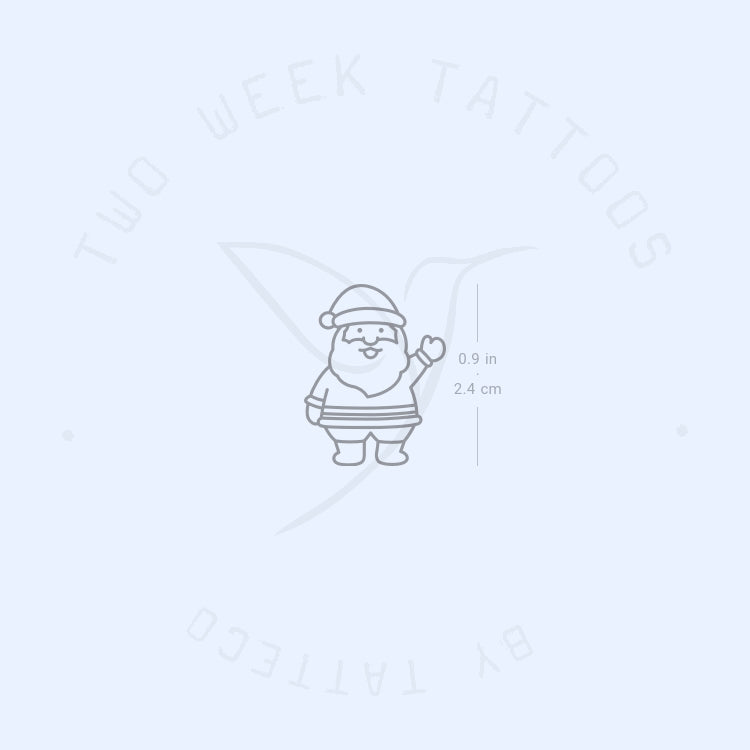 Santa Claus Semi-Permanent Tattoo - Set of 2