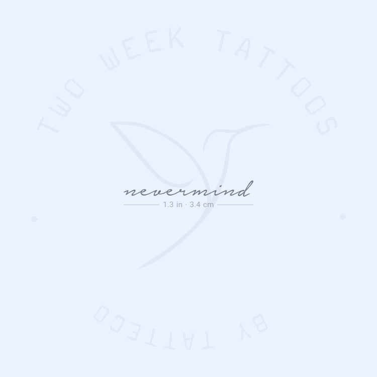 Tatuaje semipermanente Nevermind - Juego de 2