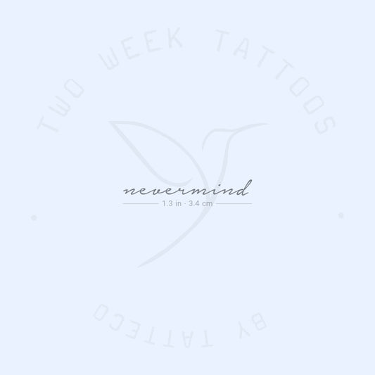 Nevermind Semi-Permanent Tattoo - Set of 2