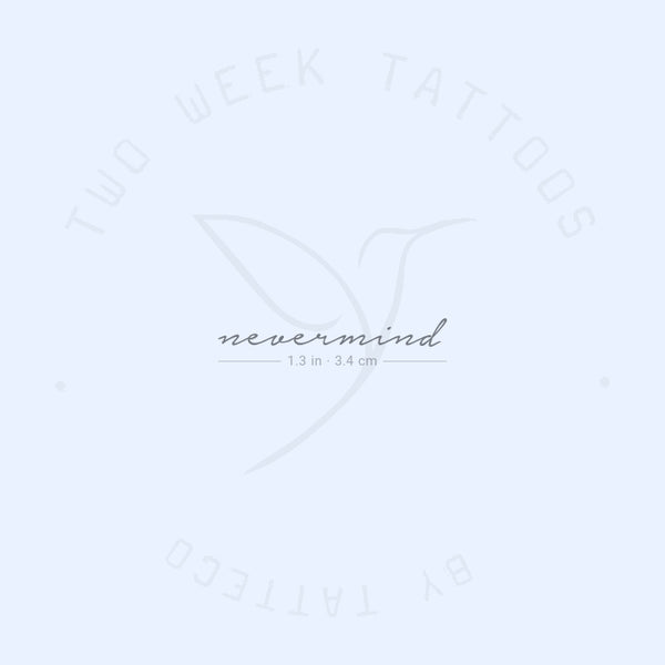 Nevermind Semi-Permanent Tattoo - Set of 2