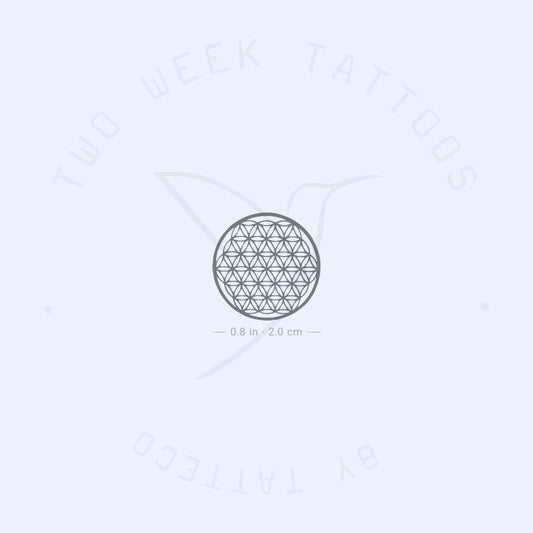 Small Flower Of Life Semi-Permanent Tattoo - Set of 2