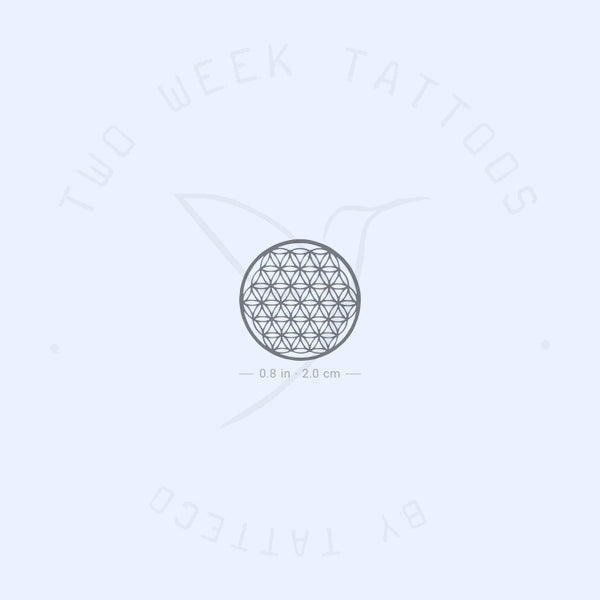Small Flower Of Life Semi-Permanent Tattoo - Set of 2