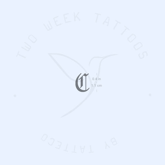 Tatuaje semipermanente gótico C - Juego de 2