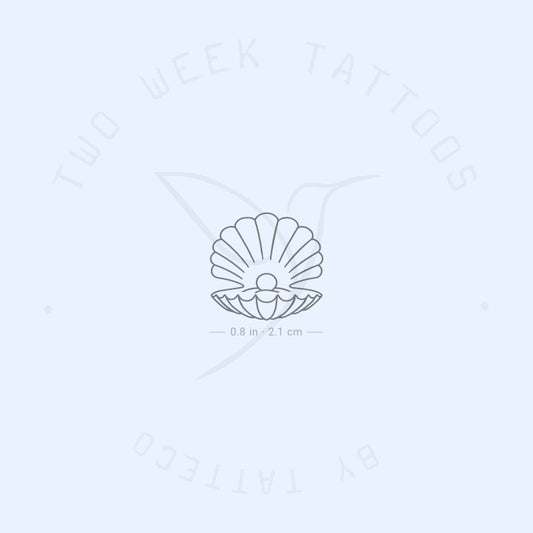 Scallop Semi-Permanent Tattoo - Set of 2