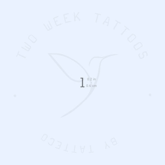 L Typewriter Lowercase Semi-Permanent Tattoo - Set of 2
