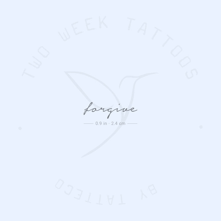 Tatuaje semipermanente Forgive - Juego de 2