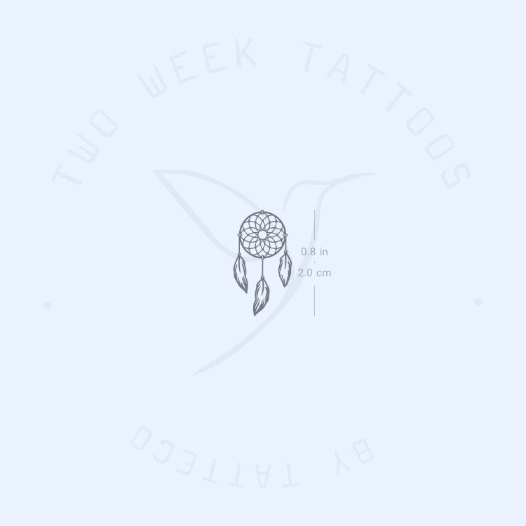 Tiny Dreamcatcher Semi-Permanent Tattoo - Set of 2