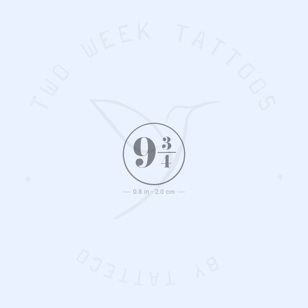 9 3/4 Semi-Permanent Tattoo - Set of 2