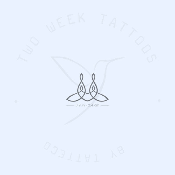 Small Family Symbol Semi-Permanent Tattoo - Set of 2