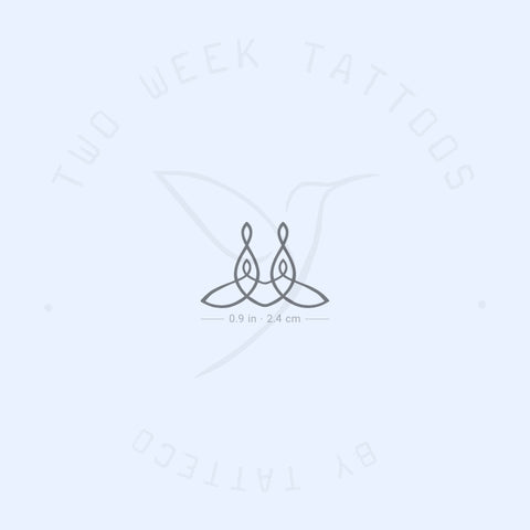 Small Family Symbol Semi-Permanent Tattoo - Set of 2