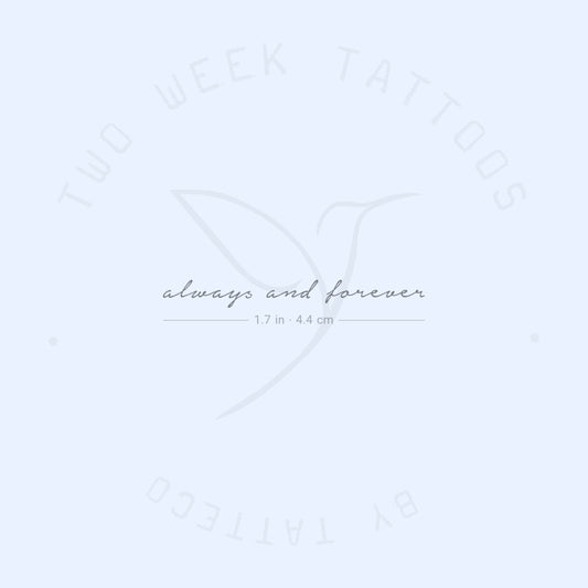 Always And Forever Semi-Permanent Tattoo - Set of 2
