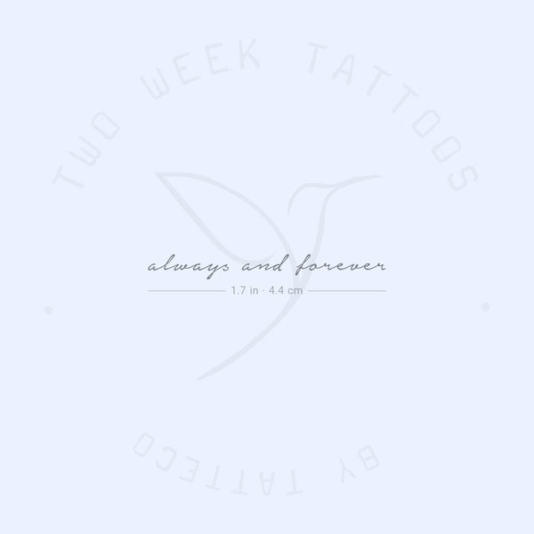 Always And Forever Semi-Permanent Tattoo - Set of 2