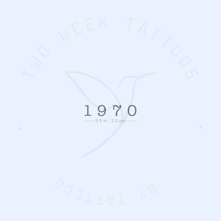 Tatuaje semipermanente de 1970 - Juego de 2