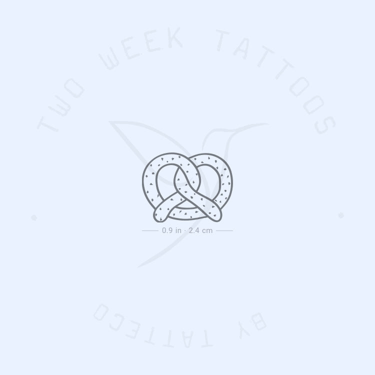 Pretzel Semi-Permanent Tattoo - Set of 2