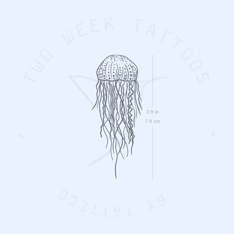 Tatuaje semipermanente de medusa - Juego de 2