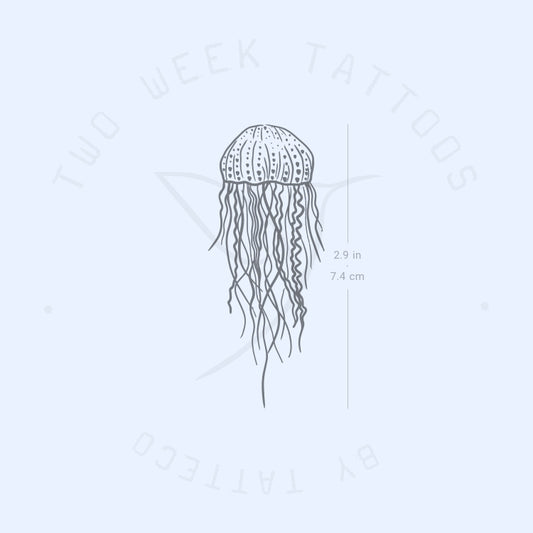 Tatuaje semipermanente de medusa - Juego de 2