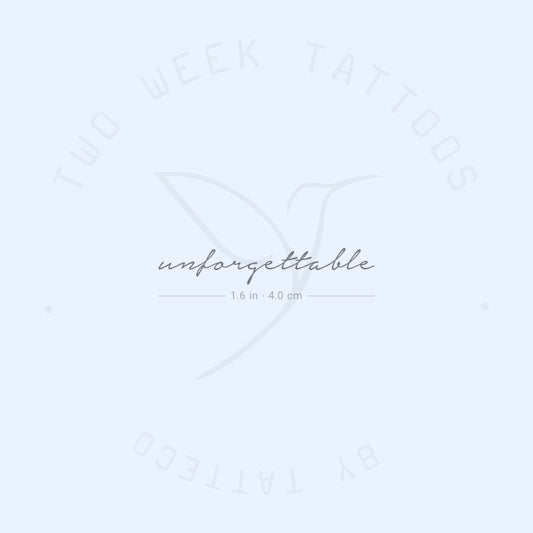Unforgettable Semi-Permanent Tattoo - Set of 2