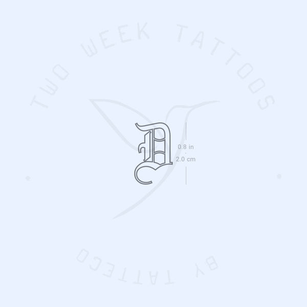 D Gothic Outline Semi-Permanent Tattoo - Set of 2