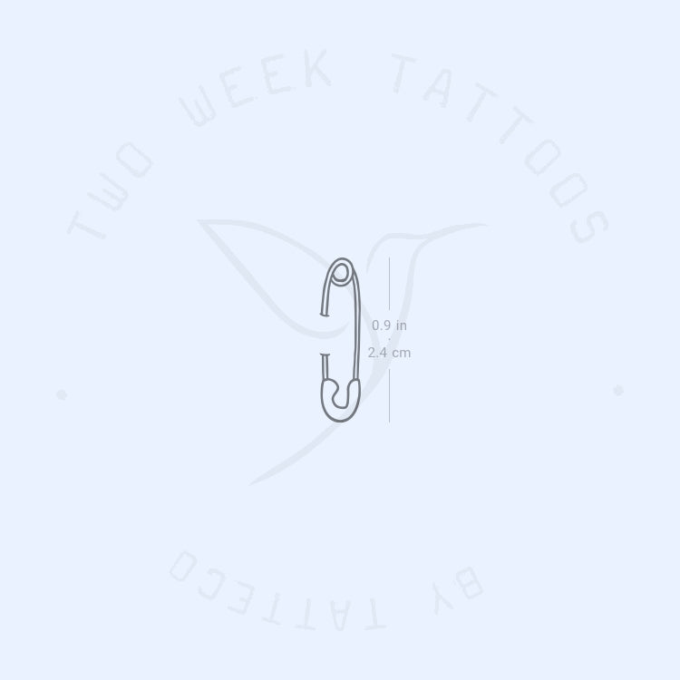 Safety Pin Semi-Permanent Tattoo - Set of 2