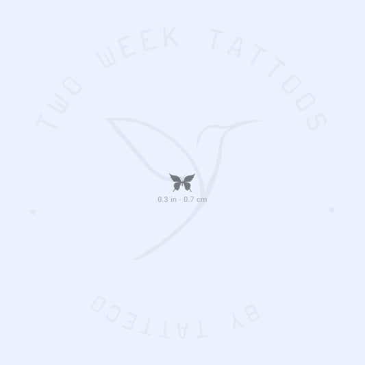 Tatuaje semipermanente de mariposa negra (juego de 2)