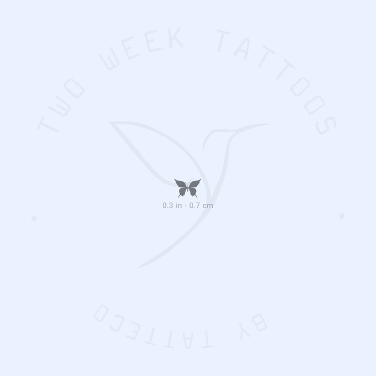 Black Butterfly Semi-Permanent Tattoo - Set of 2