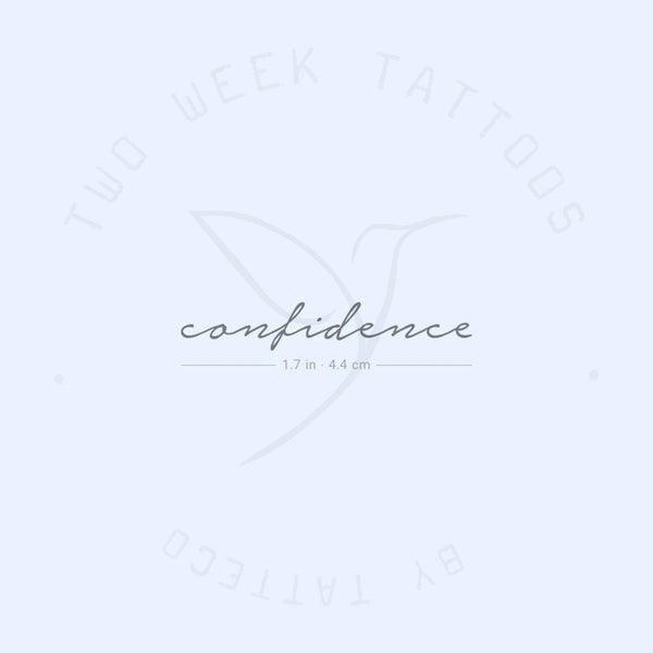 Confidence Semi-Permanent Tattoo - Set of 2